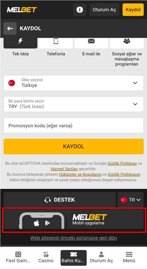 Melbet Mobil Apk İndir
